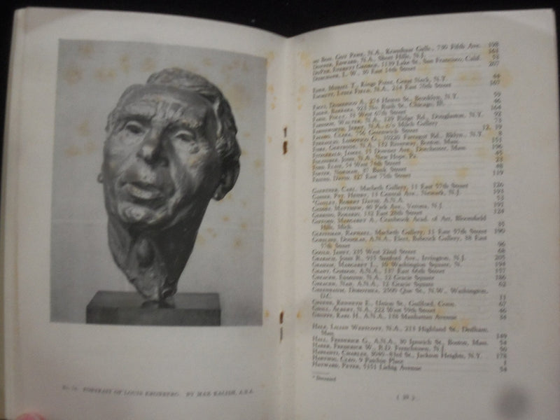 1944 NATIONAL ACADEMY 118TH ANNUAL EXHIBITION SOFTCOVER BOOK - NYC - J 9946