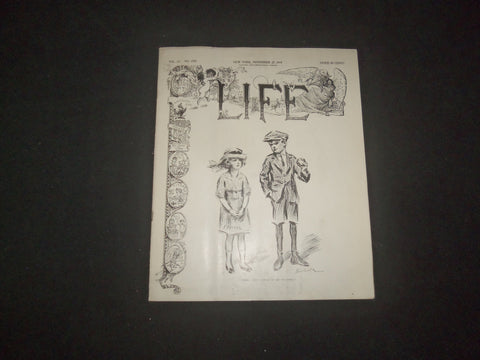 1919 NOVEMBER 27 LIFE MAGAZINE - 
