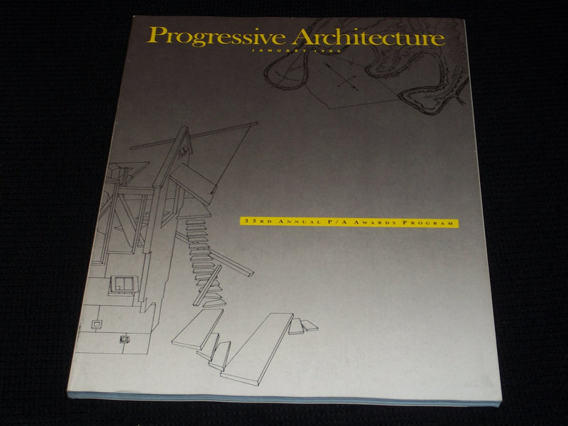 1986 JANUARY PROGRESSIVE ARCHITECTURE MAGAZINE - 33 ANNUAL P/A AWARDS - E 4090