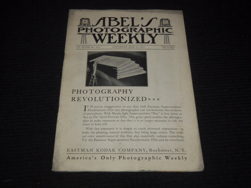 1930-1931 ABEL'S PHOTOGRAPHIC WEEKLY MAGAZINE LOT OF 13 ISSUES - O 3074J