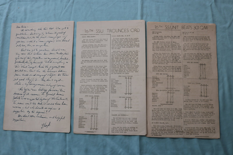 1943 THE SPECIAL SERVICE SALUTE NEWSPAPER - 16TH SPECIAL SERVICE UNIT - K 2545