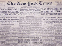 1945 OCT 3 NEW YORK TIMES - EISENHOWER REMOVES PATTON FROM COMMAND - NT 279