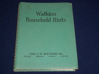 1941 WATKINS HOUSEHOLD HINTS BOOK BY ELAINE ALLEN - PRODUCT REVIEWS - KD 2370