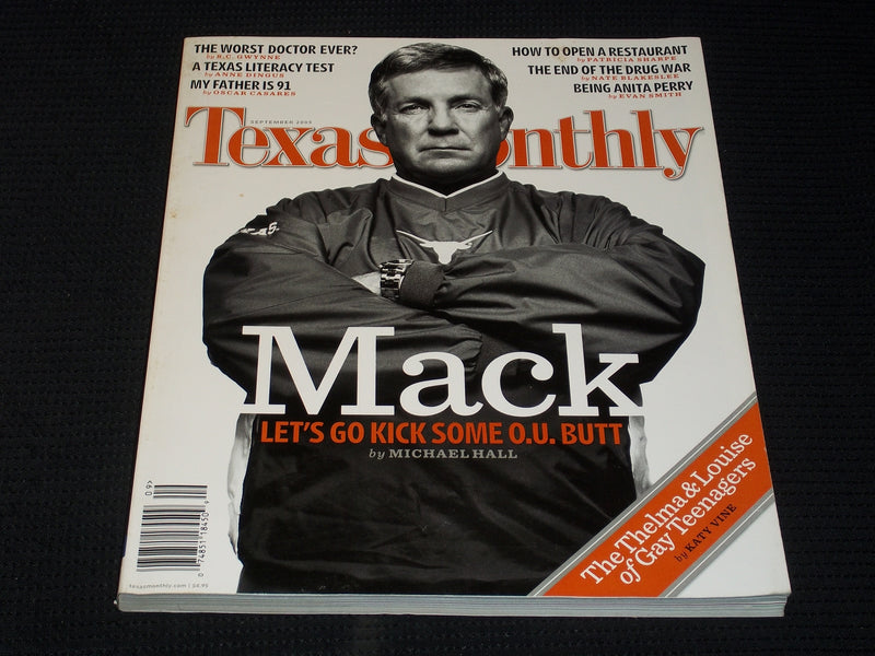 2005 SEPTEMBER TEXAS MONTHLY MAGAZINE - MACK BROWN FRONT COVER - E 7548