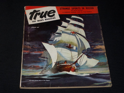 1946 AUGUST TRUE MAGAZINE - THE FLYING CLOUD FRONT COVER - E 3834