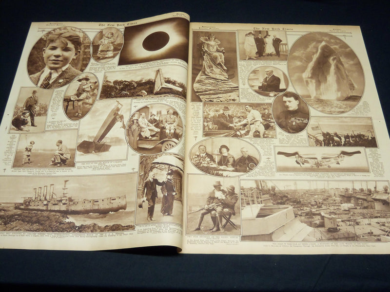 1923 APRIL 29 NEW YORK TIMES PICTURE SECTION - ZR-1 - BABE RUTH - NT 8882
