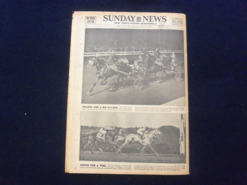 1958 NOV 9 NEW YORK SUNDAY NEWS NEWSPAPER - WILLIAM THULIN LIFE SAVED - NP 6771