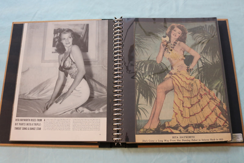 HOLLYWOOOD STARS SCRAPBOOK - RITA HAYWORTH - KATHERINE HEPBURN - #40