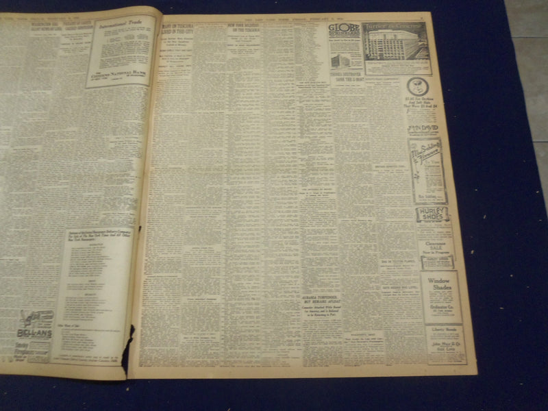 1918 FEBRUARY 8 NEW YORK TIMES - 101 LOST ON TUSCANIA, 73 AMERICANS - NT 8234