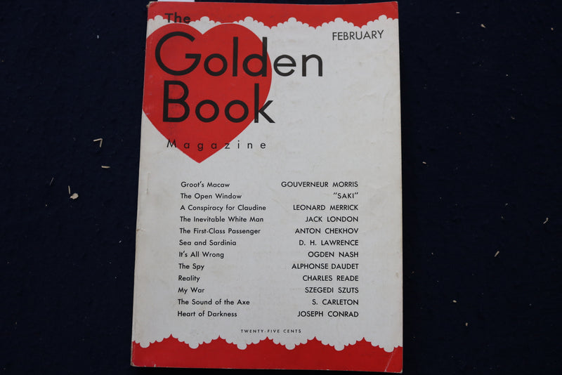 1933 JAN-APR GOLDEN BOOK MAGAZINE-HEART OF DARKNESS -J. CONRAD -LOT OF 4- O 3408
