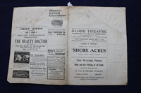 1904 GLOBE THEATRE - SHORE ACRES - PROGRAM - COCA-COLA AD - K 1669