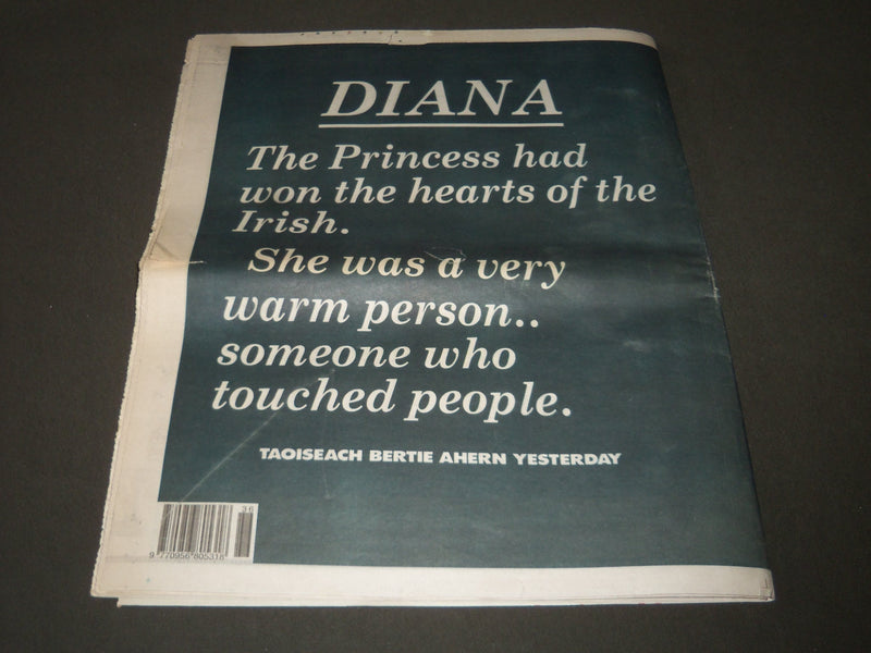1997 SEPTEMBER 1 IRISH MIRROR DIANA NEWSPAPER 1961-1997 - NICE PHOTOS - NP 2640