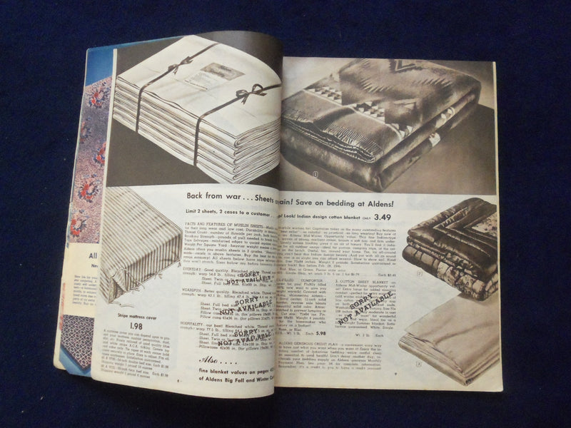 1946 ALDENS DOUBLE-SAVING MIDWINTER OPPORTUNITY SALE CATALOG - J 9383