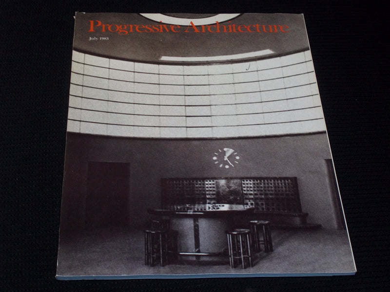 1983 JULY PROGRESSIVE ARCHITECTURE MAGAZINE - FOLGER LIBRARY COVER - E 4095