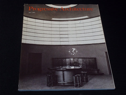 1983 JULY PROGRESSIVE ARCHITECTURE MAGAZINE - FOLGER LIBRARY COVER - E 4095
