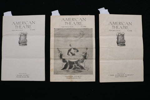 1943-1944 AMERICAN THEATRE PROGRAM - LOT OF 3 - ST. LOUIS - K 2815