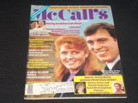 1986 JUNE MCCALL'S MAGAZINE - SARAH FERGUSON & PRINCE ANDREW FRONT COVER - E 525