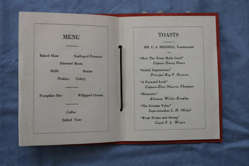 1919 FORT DODGE HIGH SCHOOL PROGRAMS SOFTCOVER BOOKS - LOT OF 2 - K 730