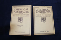 1932-1933 CHEMICAL ABSTRACTS SEMI-MONTHLY MAGAZINE - LOT OF 19 - O 3382