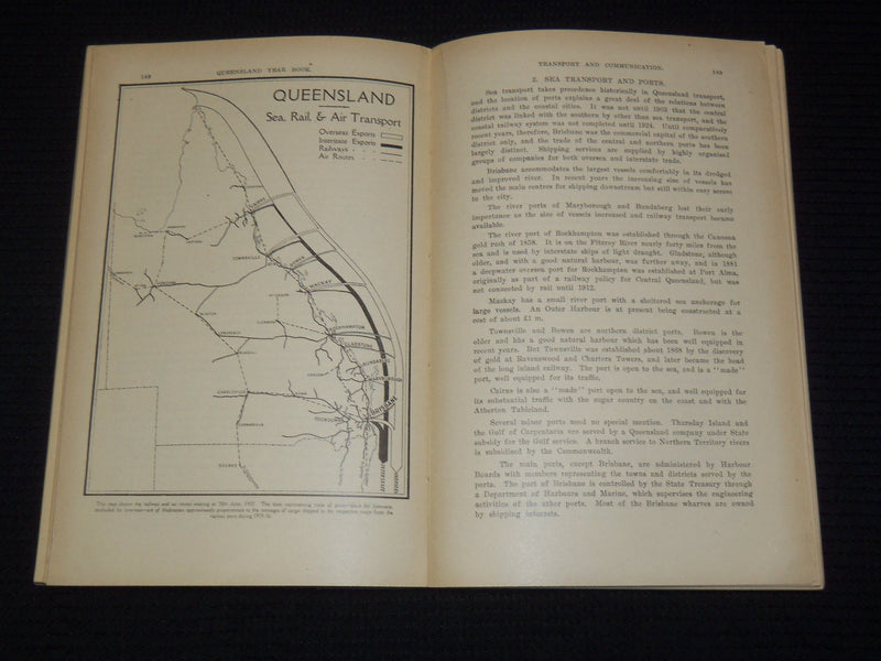 1937-1949 QUEENSLAND YEAR BOOK LOT OF 10 - GOV. STATISTICIAN BRISBANE - KD 2185