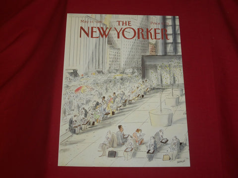 1987 MAY 18 NEW YORKER MAGAZINE FRONT COVER ONLY - GREAT ART FOR FRAMING