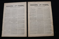 1901 SHOOTING AND FISHING MAGAZINE - LOT OF 19 - O 3696