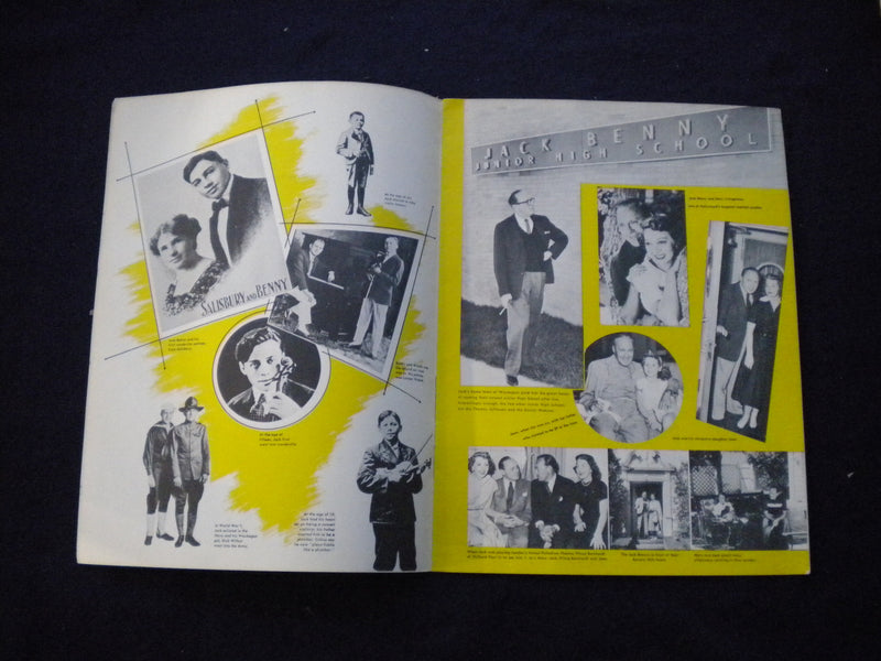 1963 JACK BENNY BOOKLET - GREAT PHOTOS THROUGHOUT HIS CAREER - J 8304