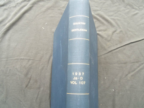 1937 JANUARY-DECEMBER COUNTRY GENTLEMAN BOUND MAGAZINE VOLUME -NICE ADS - R 731R