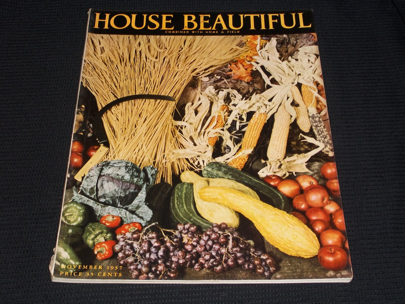 1937 NOVEMBER HOUSE BEAUTIFUL MAGAZINE NICE FRONT COVER - E 2655