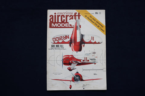 1969 JANUARY AMERICAN AIRCRAFT MODELER MAGAZINE - GEE BEE R-1 COVER - E 11347
