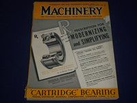 1939 MARCH MACHINERY MAGAZINE - CARTRIDGE BEARING - MODERNIZING - ADS - II 9437