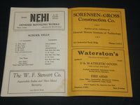 1929 G. M. TECH VS. ADRIAN COLLEGE FOOTBALL PROGRAM - NICE PHOTOS - J 5783