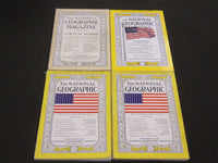 1947-1959 NATIONAL GEOGRAPHIC MAGAZINE LOT OF 4 - AMERICAN FLAG - ALASKA - O 137