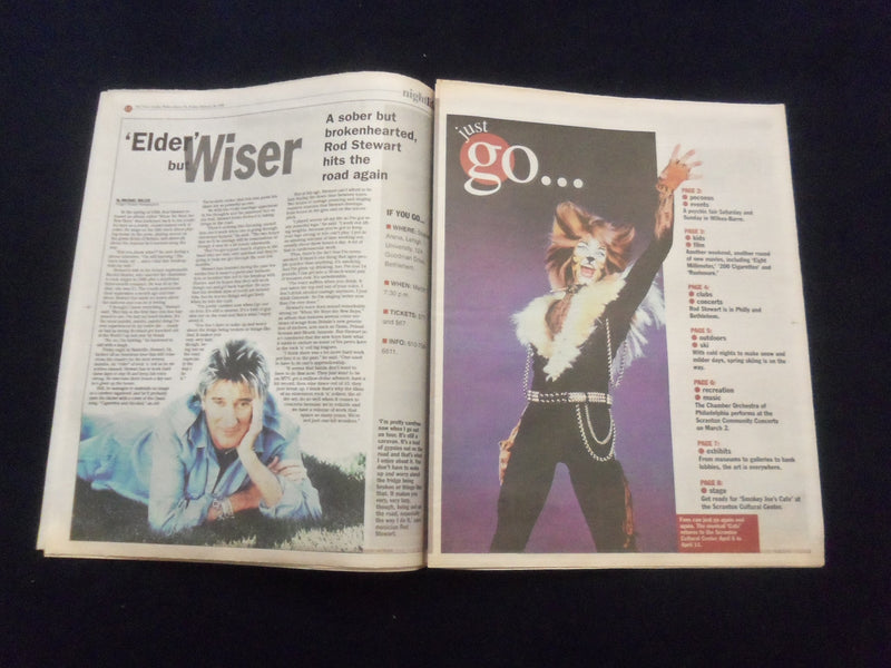 1998-99 WILKES-BARRE, PA TIMES LEADER NEWSPAPER - THE GUIDE - LOT OF 4 - NP 6218