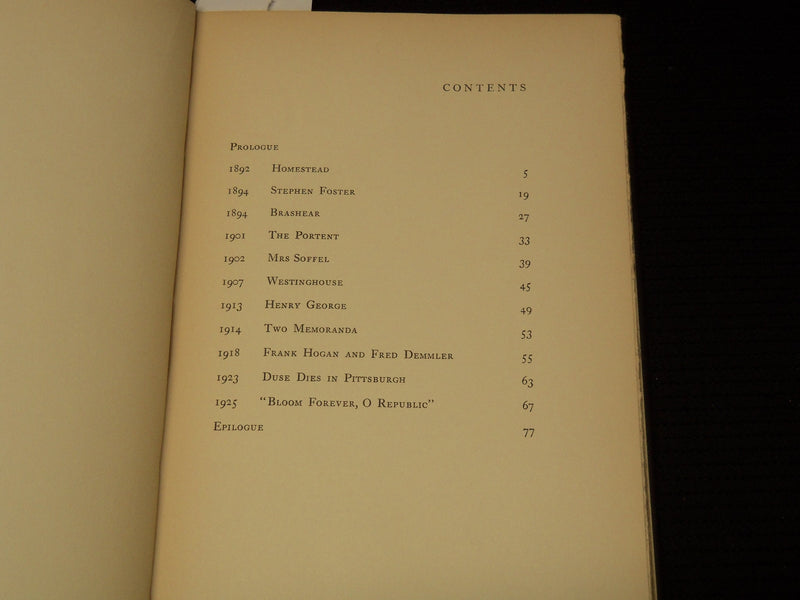 1935 PITTSBURGH MEMORANDA BOOK SIGNED BY HANIEL LONG - LIMITED - KD 4583H