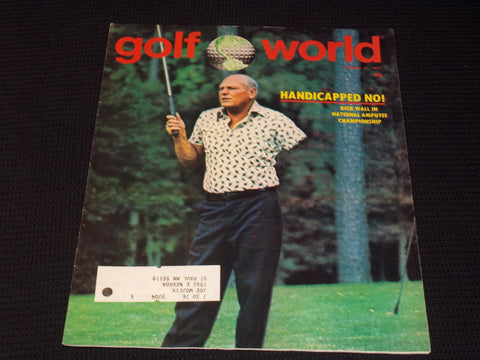 1975 OCTOBER 31 GOLF WORLD MAGAZINE - DICK WALL FRONT COVER - E 6750