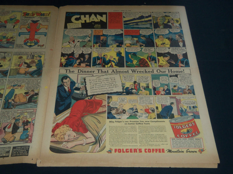1939 APRIL 23 DAILY OKLAHOMAN SUNDAY NEWSPAPER COLOR COMICS SECTION - NT 7628