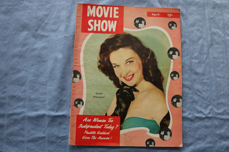 1948 APRIL MOVIE SHOW MAGAZINE - SUSAN HAYWARD COVER - ST 1003A
