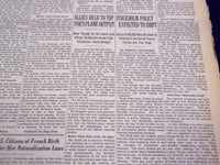 1940 MARCH 8 NEW YORK TIMES - ALLIES FEAR BLOW IF HELSINKI YIELDS - NT 2520