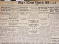 1921 JULY 7 NEW YORK TIMES NEWSPAPER- 400 EX-SOLDIERS NEW YORK SUICIDES- NT 8696