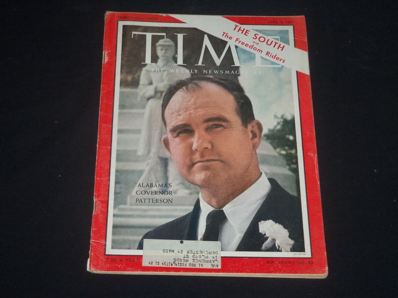 1961 JUNE 2 TIME MAGAZINE - JOHN PATTERSON, GOVERNOR OF ALABAMA - T 1799