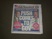 2018 AUGUST 30 NEW YORK POST NEWSPAPER - ANDREW CUOMO - CYNTHIA NIXON - DEBATE