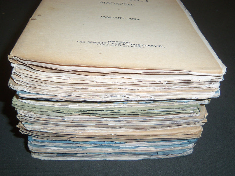 1900-1907 THE GENEALOGICAL QUARTERLY MAGAZINE LOT OF 18 + INDEX - WR 159