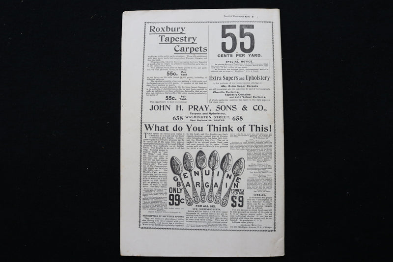 1895 OCTOBER 10 THE CONGREGATIONALIST MAGAZINE - REV. M. E. STRIEBY - K 2339