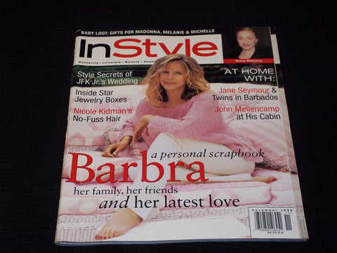 1996 NOVEMBER IN STYLE MAGAZINE - BARBRA STREISAND FRONT COVER - E 12251