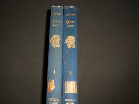 1934-1935 CENTO ANNI BY GIUSEPPE ROVANI VOLUME 1 & 2 - ITALIAN - R 174