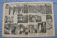 1944 NEW YORK DAILY NEWS CENTERFOLDS - LOT OF 138 - O 3828