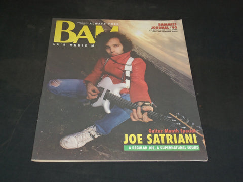 1990 APRIL 6 BAM MAGAZINE ISSUE NO. 330 - JOE SATRIANI COVER - SP 2954