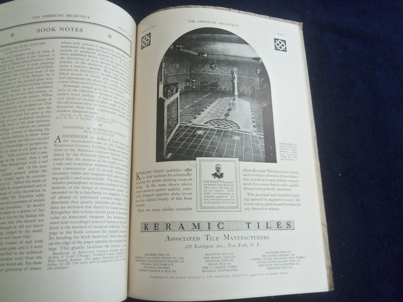 1929 FEBRUARY 5 THE AMERICAN ARCHITECT MAGAZINE -PHOTOS, STORIES & ADS - ST 7295