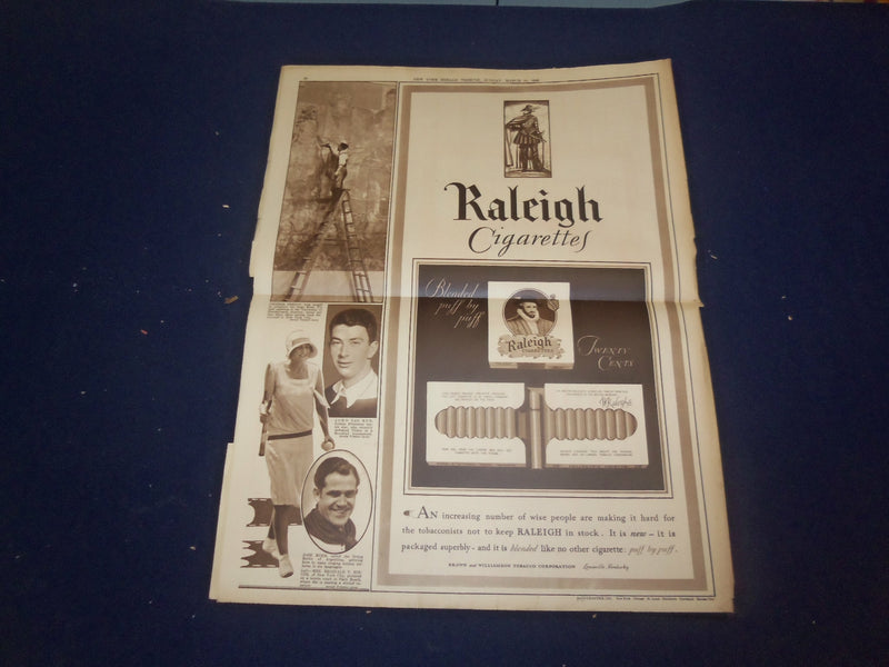 1929 MARCH 10 NEW YORK HERALD TRIBUNE GRAVURE SECTION -WASHINGTON BRIDGE-NP 4989